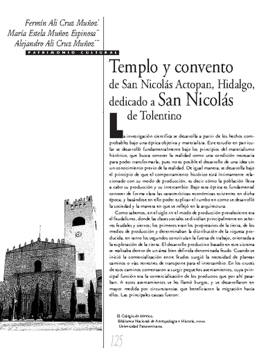 Templo y convento de San Nicolás Actopan, Hidalgo, dedicado a San Nicolás de Tolentino