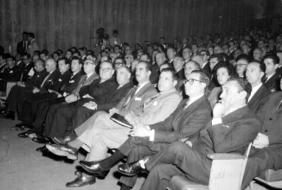 Publicistas en un auditorio durante la inauguración de la CNP