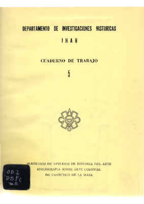 Bibliografía sobre arte colonial de Francisco de la Maza